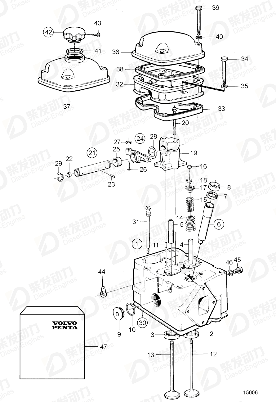 VOLVO Valve seat, exhaust 1545849 Drawing